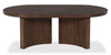 Barlow 52” Solid Wood Mid-Century Modern Coffee Table - Brown
