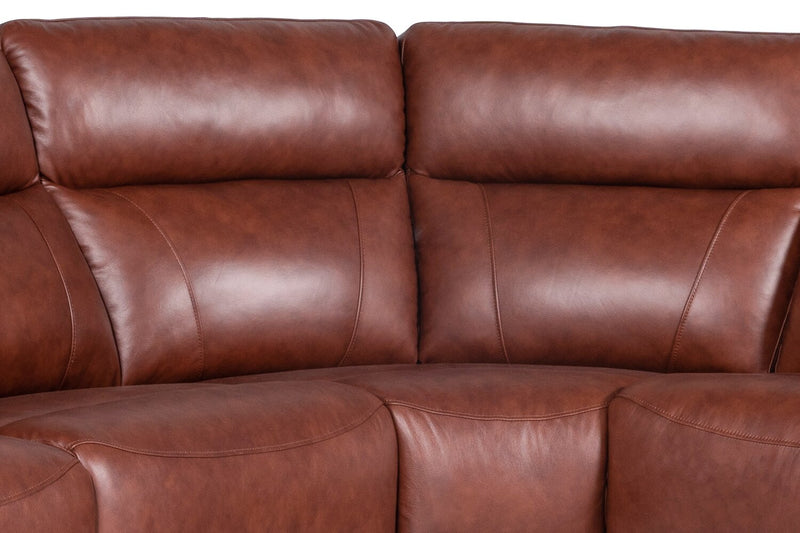 Sorrento 6-Piece Genuine Leather Sectional