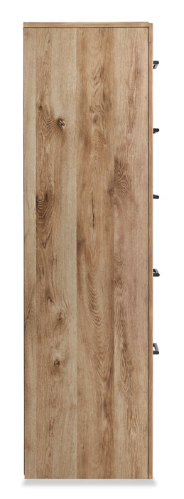 Derekson  Bedroom Chest of Drawers, 5-Drawer, 31.7\"W x 53.9\"H - Natural 
