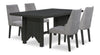 Emery 5-Piece Dining Set - Charcoal