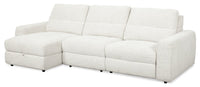Scott Living Elevate Modular 3-Piece Left-Facing Chenille Fabric Power Reclining Sectional – Beige