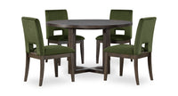 Zelda 5pc Dining Set with Table & 4 Chairs, 52