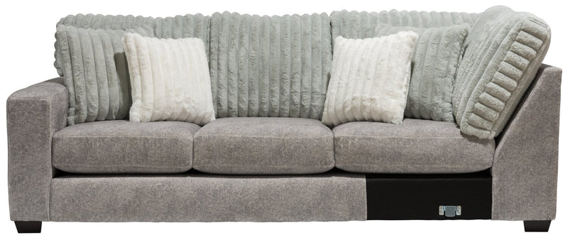 Koda 2-Piece Chenille Left-Facing Sectional - Plush Paloma