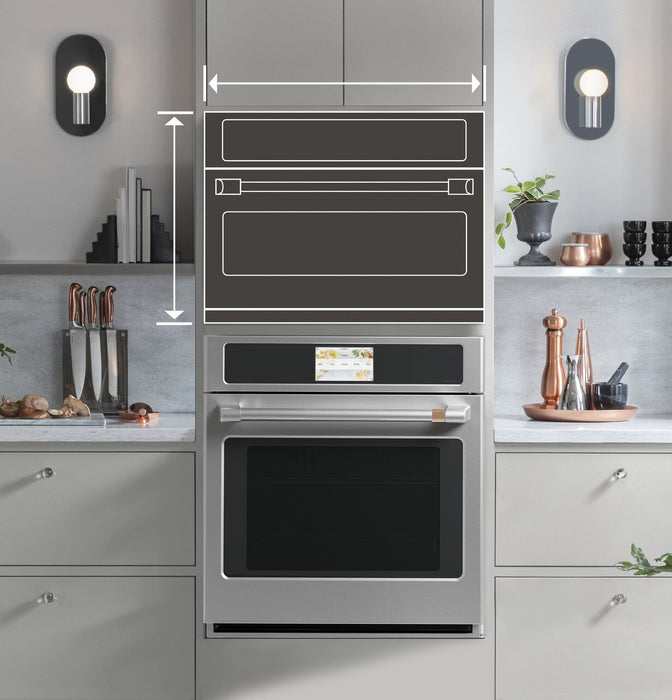 Cafe 30\" 1.70 Cu. Ft. Electric Wall Oven with Advantium® Technology – Stainless Steel - CSB913P2VS1