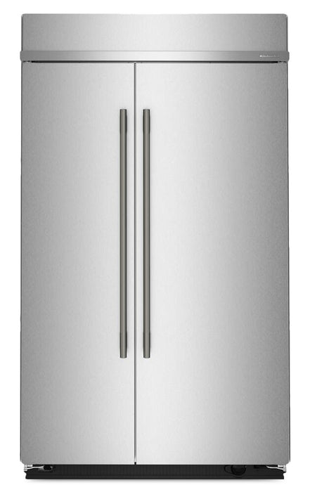 Kitchenaid 48\" 29.4 Cu. Ft. Built-In Side-by-Side Refrigerator – Stainless Steel - KBSD748SPS
