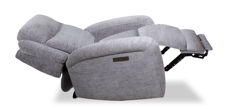 Atlantis 38\" Dove Grey Fabric Power Reclining Chair with USB Port 
