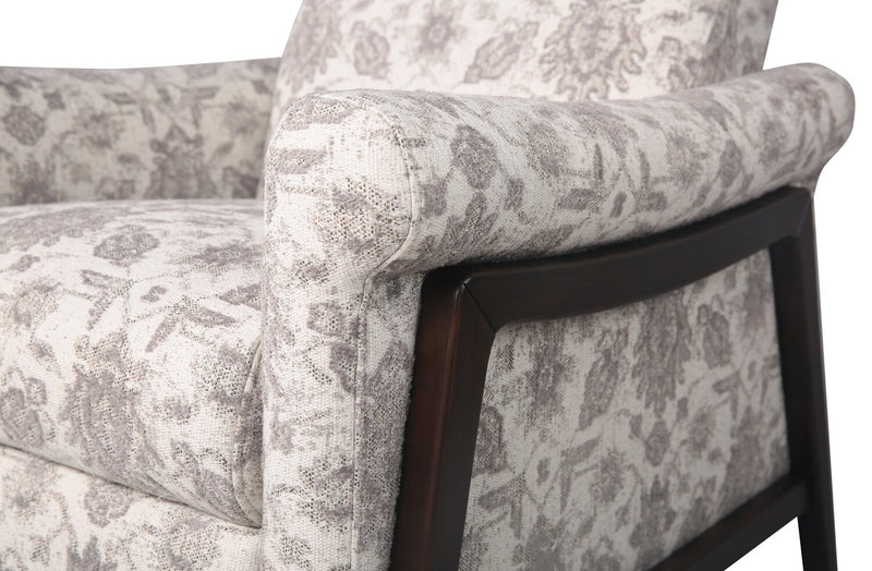 Mallie 32\" Limbu Slate Multicolour Chenille Fabric Pushback Reclining Chair