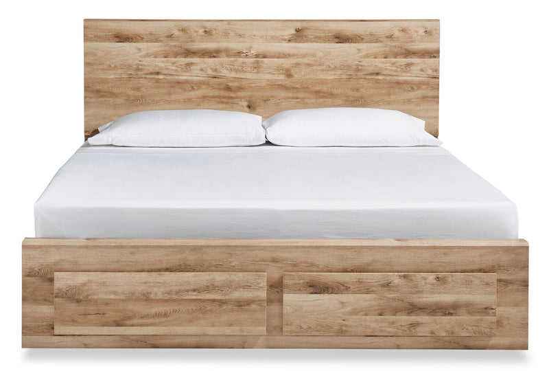 Derekson King Storage Bed - Natural