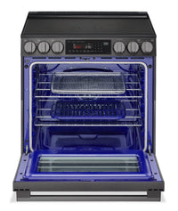 LG 6.3 Cu. Ft. Smart Electric Range with Air Fry – Black Stainless Steel - LSEL6335ZE 