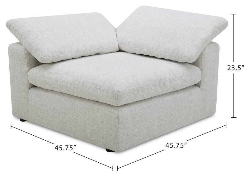 Sky Modular 6-Piece Fabric Power Reclining Sectional with Reclining Armless Chair - Nathan Wheat