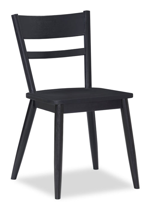 Remi 5-Piece Ladderback Dining Package - Black