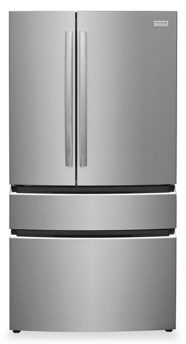 Frigidaire Gallery 36\" 27.2 Cu. Ft. Standard-Depth 4-Door French-Door Refrigerator - Smudge-Proof® S… 