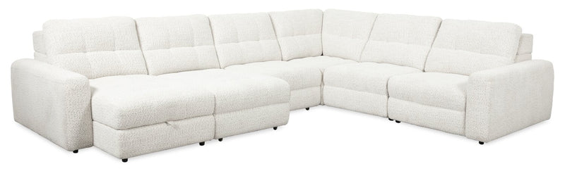 Scott Living Elevate Modular 6-Piece Left-Facing Chenille Fabric Sectional - Beige