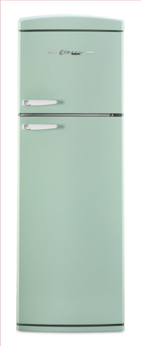 Unique Classic Retro 24\" 11 Cu Ft. Top Freezer Refrigerator – Summer Mint Green - UNQ-310L LG TM