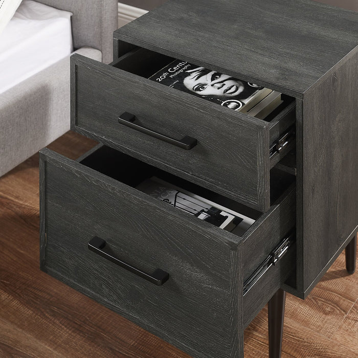 Brax Nightstand - Black Oak