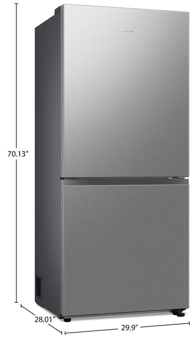 Samsung 16.2 Cu. Ft. Counter-Depth Bottom-Freezer Refrigerator - RB16DG6000SLAA