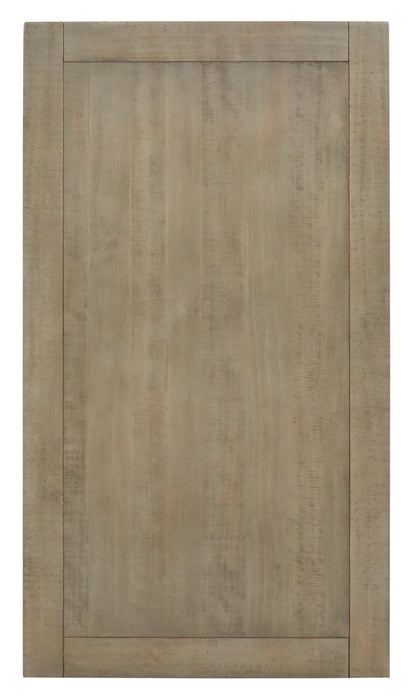 Hanson 50” Traditional Pine Coffee Table with Storage and Casters - Dovetail Grey
