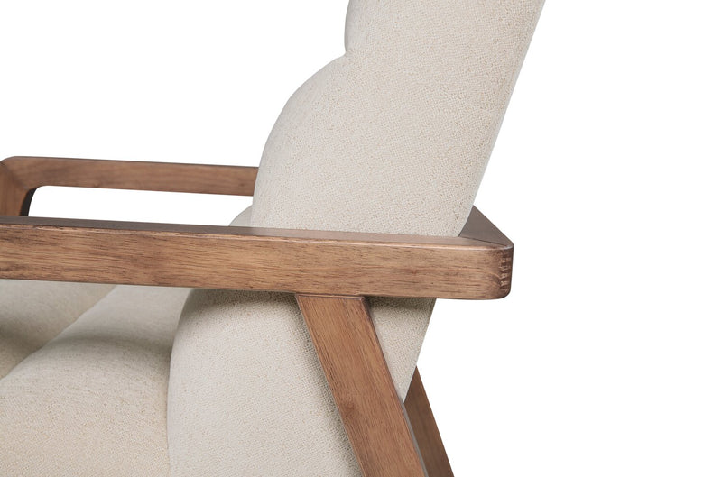 Cove 28\" Chenille Fabric Accent Chair – Linen