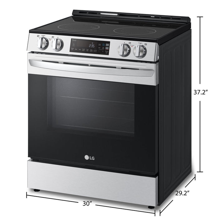 LG 6.3 Cu. Ft. Smart Electric Range with EasyClean® - Smudge Proof Stainless Steel - LSEL6331F 