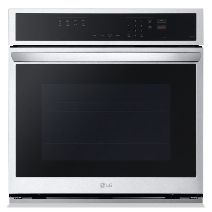 LG 30\" 4.7 Cu. Ft. Electric Wall Oven with True Convection - Smudge Proof Stainless Steel - WSEP4723… 