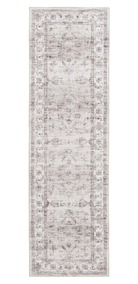 Aylin Ivory Washable Runner Area Rug - 2’ x 7’