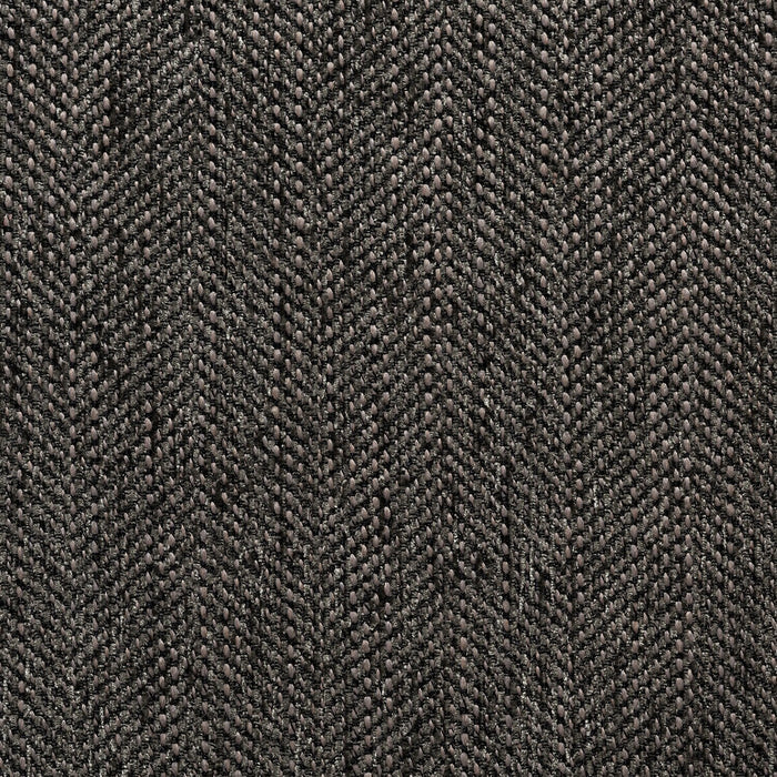 Nofia Chenille Storage Ottoman - Charcoal