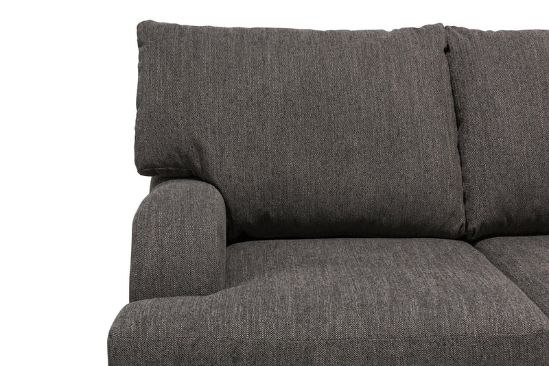 Nofia Chenille Loveseat - Charcoal 