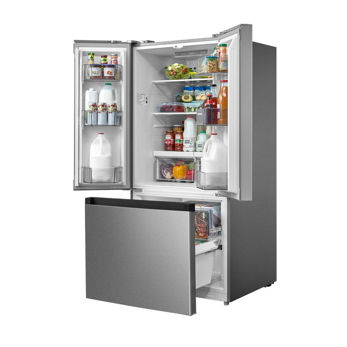 Midea 30\" 18.4 Cu. Ft. French-Door Refrigerator - Stainless Steel - MRF18B4AST