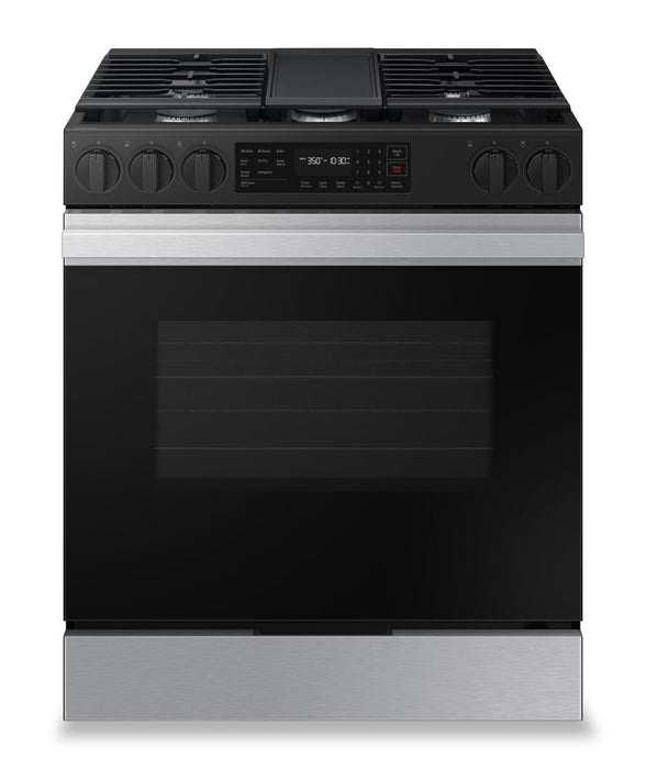 Samsung Bespoke 3 Series 6 Cu. Ft. Smart Gas Range with Air Fry - NSG6DG8300SRAA