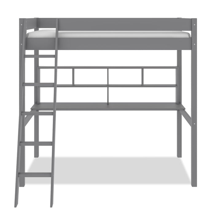 Brody Twin Loft Bed with Desk