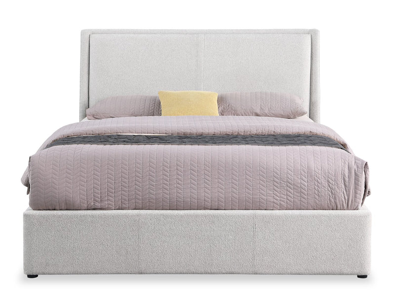 Nico Fabric Storage King Bed – Grey