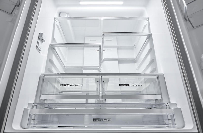 Whirlpool 36\" 30 Cu. Ft. French-Door Refrigerator with Ice and Water - Stainless Steel - WRFF3536SZ