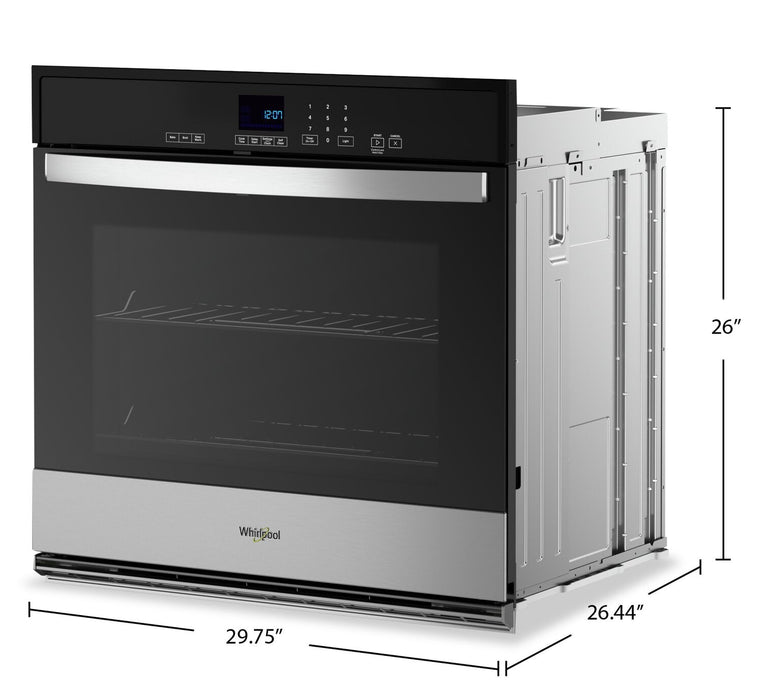 Whirlpool 30\" 5 Cu. Ft. Electric Single Wall Oven - Stainless Steel - WOES3030LS 
