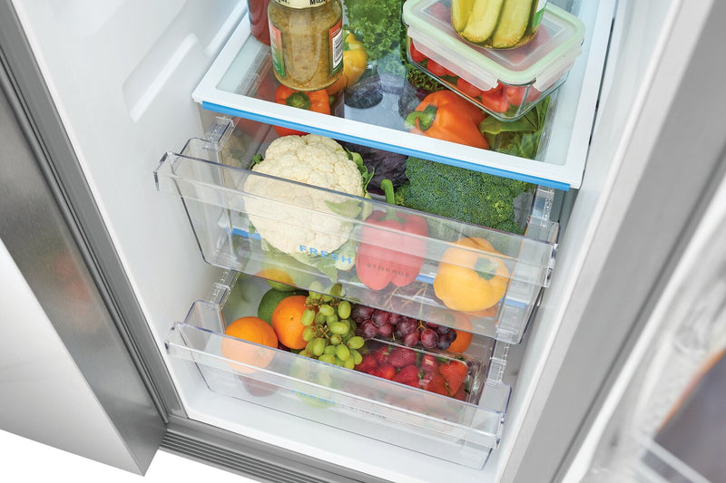 Frigidaire 36\" 25.6 Cu. Ft. Standard-Depth Side-by-Side Refrigerator - Stainless Steel - FRSS2623A… 