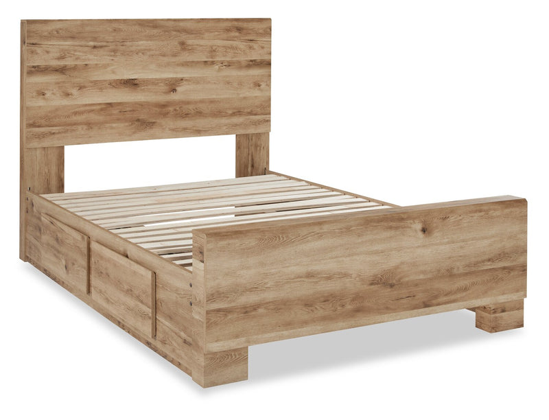 Derekson King Underbed Storage Bed - Natural