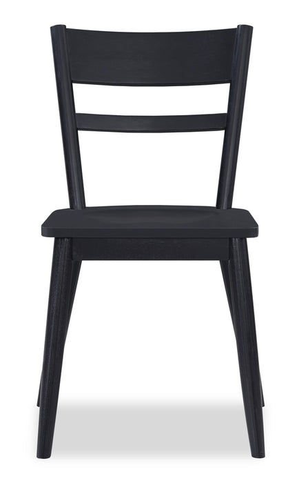 Remi Ladderback Dining Chair - Black