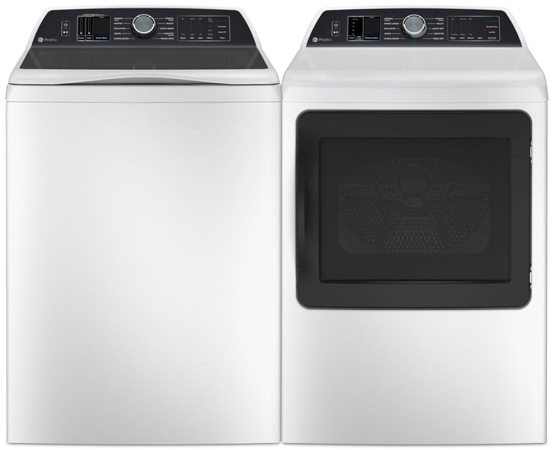 Profile 6.2 Cu Ft. Smart Top-Load Washer and 7.3 Cu. Ft. Electric Dryer with Steam 