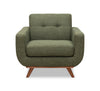 Freeman Linen-Look Fabric Chair - Avocado