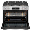 Frigidaire Gallery 36\" 4.6 Cu. Ft. Six-Burner Gas Range with Air Fry - Stainless Steel - GCFG3661AF
