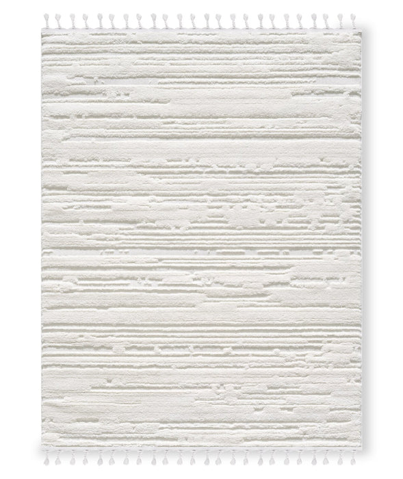 Riley Cream Abstract Area Rug - 5'7\" x 7'3\"