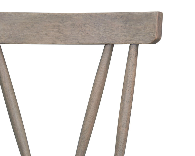 Remi Slatback Dining Chair - Brown