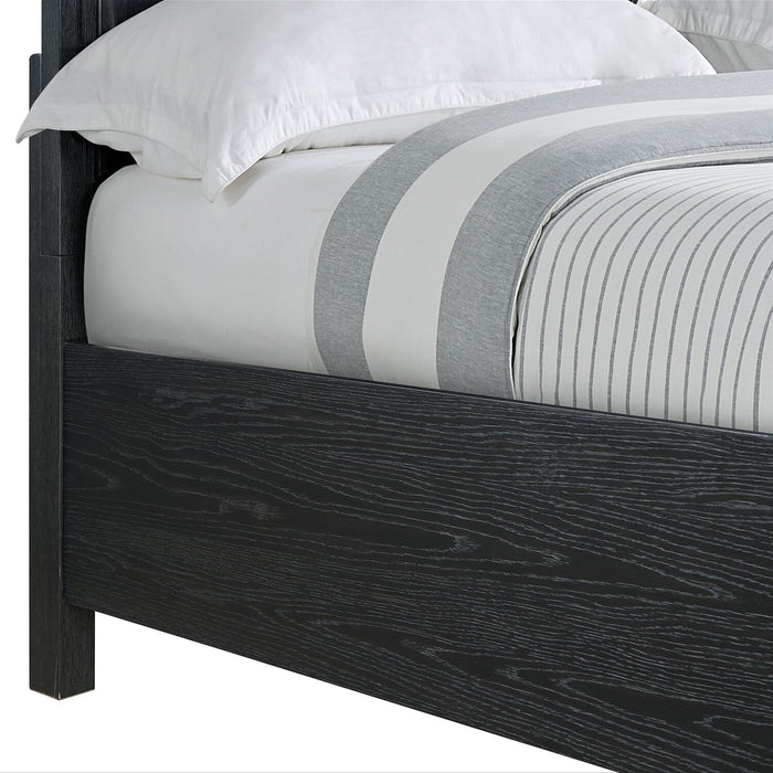 Casa King Storage Panel Bed - Black 