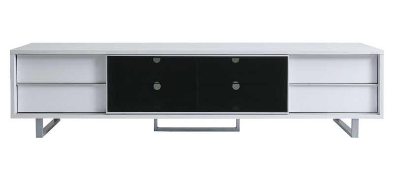 Amelia 89\" x 22\" Modern TV Stand with Storage and Cable Management for TVs up to 100\" - White