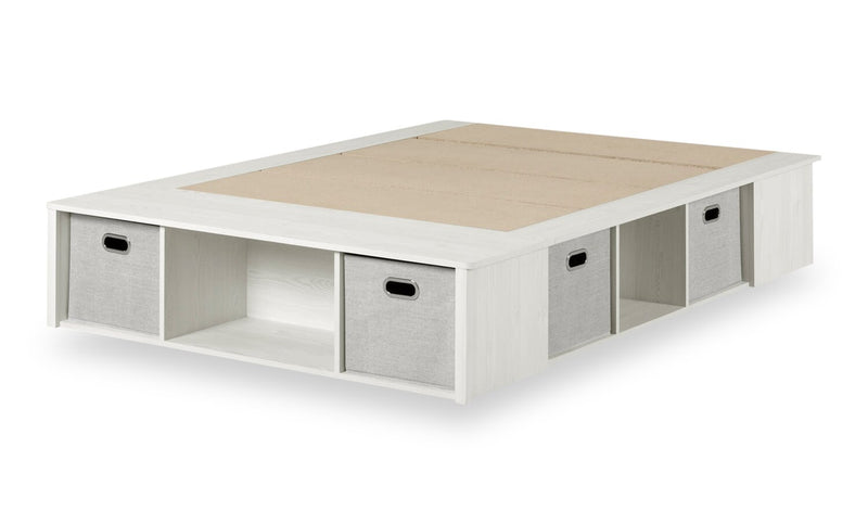 Everley Full Platform Bed - White