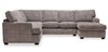 Luxe 3-Piece Right-Facing Sectional - Zaftig Dove