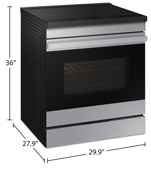 Samsung Bespoke 6.3 Cu. Ft. 5 Series Induction Range with Air Sous Vide - NSI6DG9500SRAC