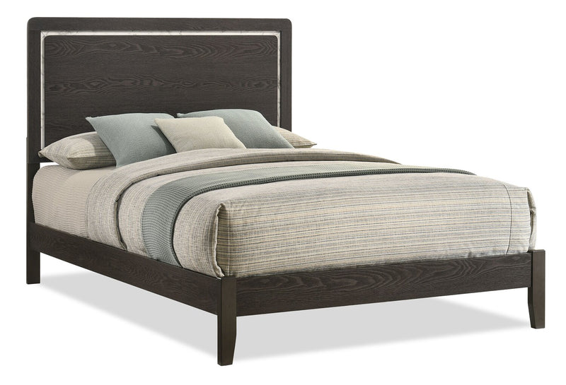 Sable Full Bed - Dark Grey