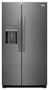 Frigidaire Gallery 36.1\" 22.3 Cu. Ft. Counter-Depth Side-by-Side Refrigerator - Smudge-Proof® Black … 