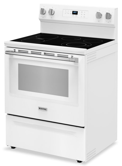 Maytag 30\" 5.3 Cu. Ft. Electric Range with No Preheat Air Fry - White - YMFES6030RW
