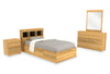 Riley 6-Piece Twin Mates Bed with Headboard Bedroom Set – Natural